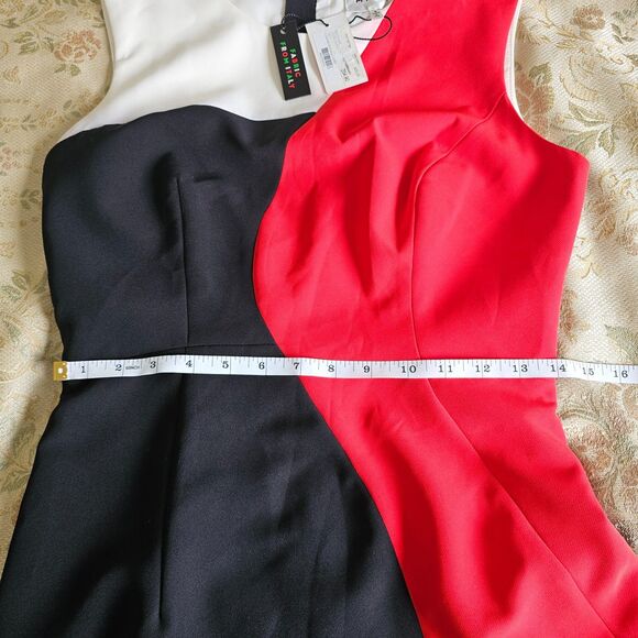 NWT Milly Colorblock Helix Sleeveless Sheath Dress Size 6 - Picture 4 of 6